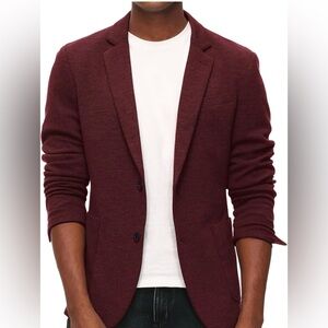 Men's Burgundy Blazer